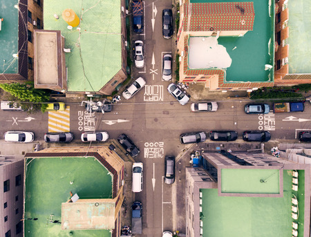 Roof aerial view