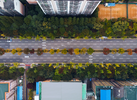 City aerial viewの写真素材