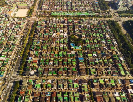 City aerial viewの写真素材