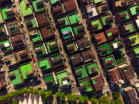 City aerial viewの写真素材