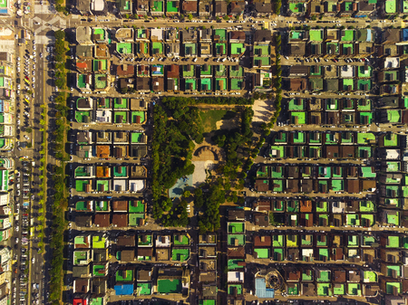 City aerial viewの写真素材