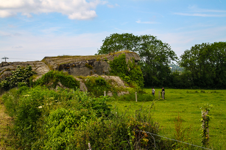 Normandy, France; 4 June 2014: Azeville battery. Placement of German batteries during the Second World War in Normandy, France.のeditorial素材