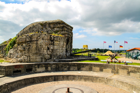 Normandy, France; 4 June 2014: Azeville battery. Placement of German batteries during the Second World War in Normandy, France.のeditorial素材