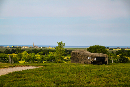 Normandy, France; 4 June 2014: Azeville battery. Placement of German batteries during the Second World War in Normandy, France.のeditorial素材