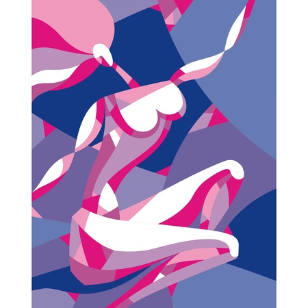 Abstract Girl  のイラスト素材