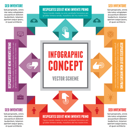 Infographic Concept - Abstract Vector Schemeのイラスト素材