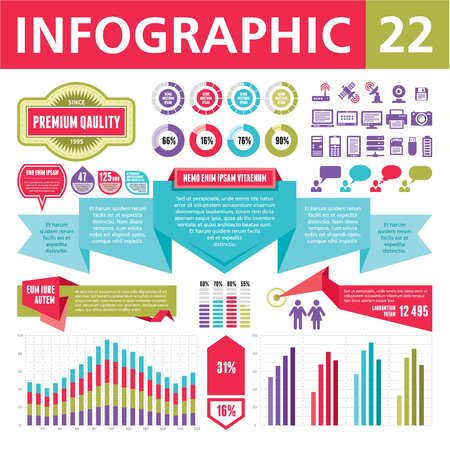 Infographics Elements 22のイラスト素材
