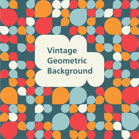 Abstract Background - Vintage Geometric Patternのイラスト素材