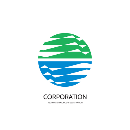 Abstract logo concept illustration. のイラスト素材