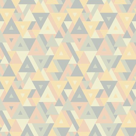 Abstract geometric background - seamless vector pattern for presentation, booklet, website and other design project. Seamless vector background in pastel colors. Triangles background.のイラスト素材