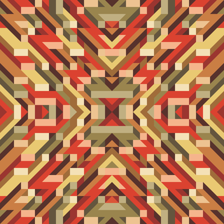 Abstract geometric vector background for presentation, booklet, website and other design project. Mosaic colored pattern with 3D effect. Graphic design.のイラスト素材