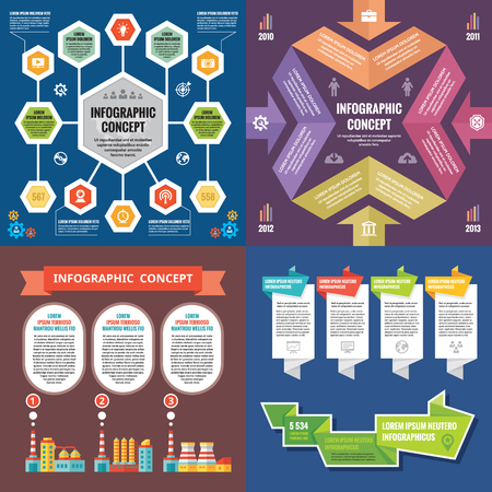 Business infographic templates concept vector illustration.のイラスト素材