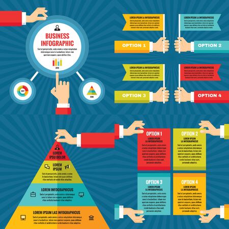Business infographic templates concept vector illustration.のイラスト素材