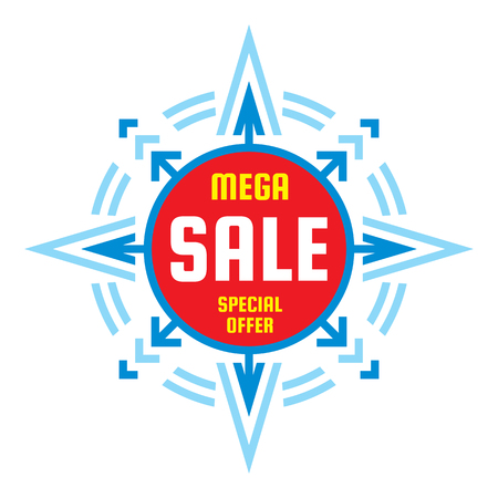 Mega sale illustrationのイラスト素材
