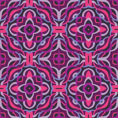 Abstract background seamless pattern. Carpet ethnic ornament. Mandala boho style. Vector illustration. Graphic design.のイラスト素材