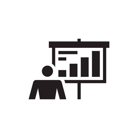 Presentation training vector icon design.のイラスト素材