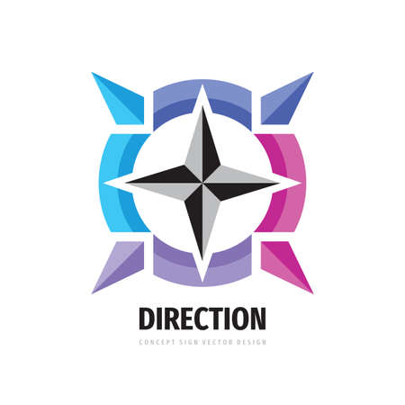 Direction compass concept  design.のイラスト素材