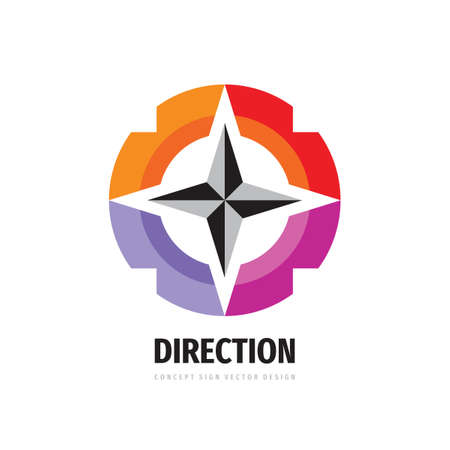 Direction compass concept  design.のイラスト素材