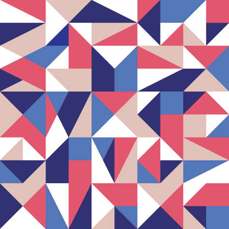 Geometric background design. Abstract seamless pattern. Decorative ornament. Mosaic composition...