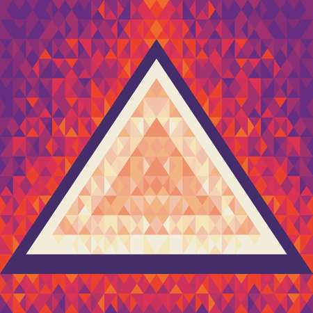 Geometric Background Pattern Vector Design - Music Flyer & Poster. Abstract Triangle. Pyramid shape....