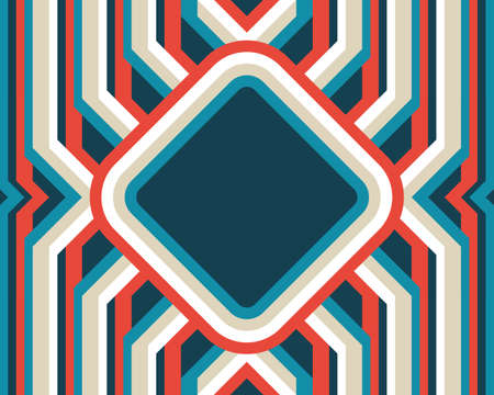 Geometric banner template empty for your text. Abstract pattern design. Decorative poster. Vector...