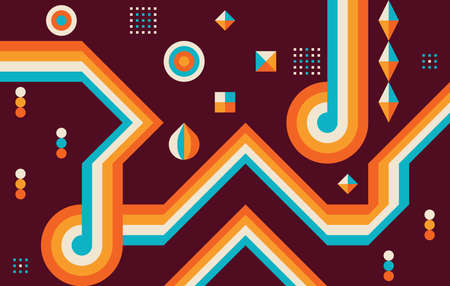 Abstract geometric concept poster design. Graphic graphic pattern. Business progress strategy...