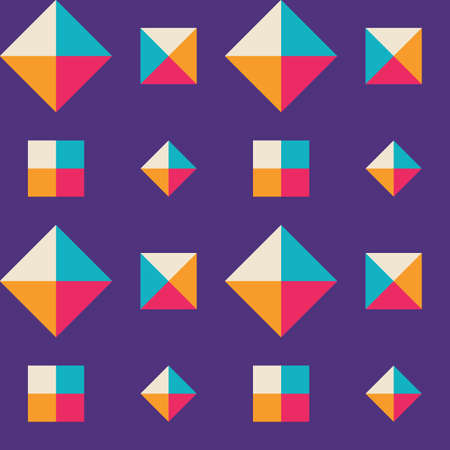 Abstract blue background geometric shapes concept design. Bright seamless pattern. Vector illustration.のイラスト素材