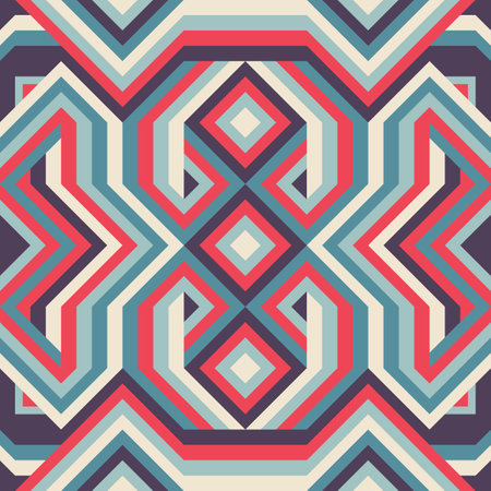 Geometric background banner design. Abstract artwork seamless pattern. Ornament decorative structure. Network communication technology concept poster. Vector illustration.のイラスト素材