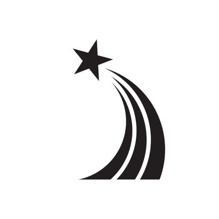 Salute celebration - black icon on white background vector illustration for website, mobile application, presentation, infographic. Crown with stars concept sign. fireworks symbol design. Sparkle.のイラスト素材