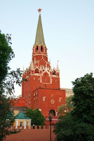 One of towers of the Moscow Kremlin