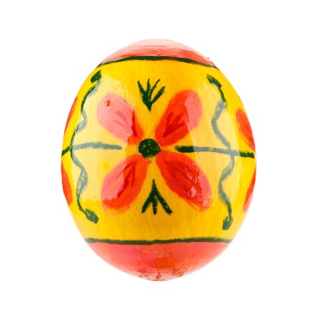 Easter egg isolated on whiteの写真素材