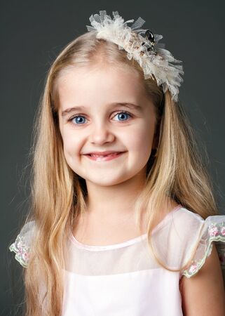 portrait of beautiful little girlの写真素材