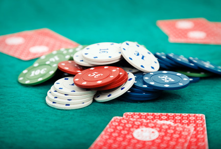 poker chipsの写真素材