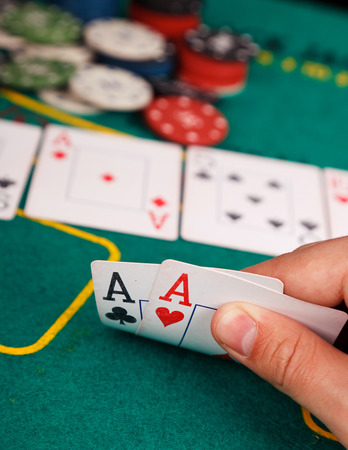 Poker Aces pairの写真素材