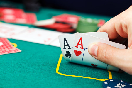 Poker Aces pairの写真素材