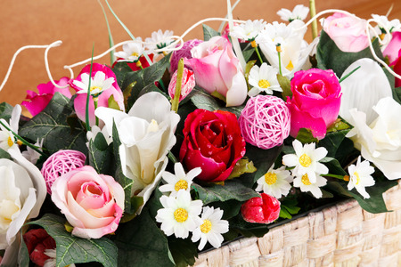 artificial flowersの写真素材