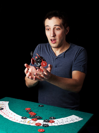 gambler pokerの写真素材