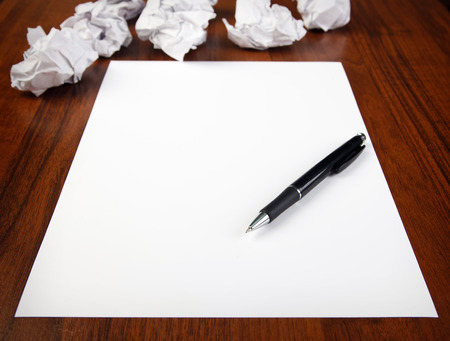 Blank paper waiting for ideaの写真素材