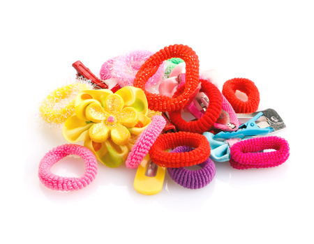 stock accessories isolated  on whiteの写真素材