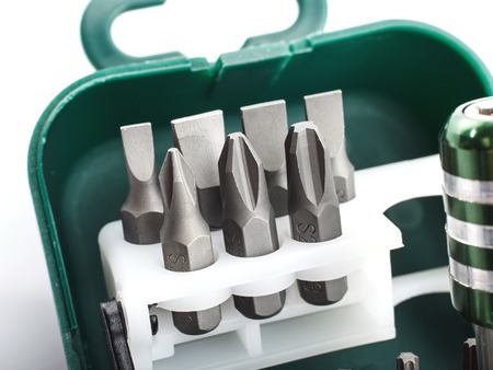 Hard metal tool bits collectionの写真素材