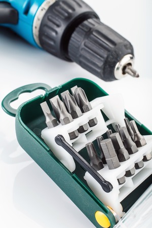 Hard metal screwdriver bitsの写真素材