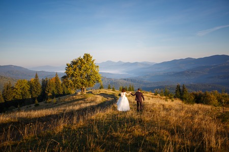 Young family traveling active adventure vacations. Travel happy emotions Lifestyle concept.の写真素材