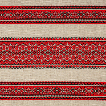 Decorative fabric for sewing tablecloths, napkins and ethnic clothes