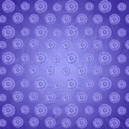 Aster flowers made with blue gradient for background. Abstract texture. Greeting card for woman. Luxury color. Fresh and rich illustrationの写真素材