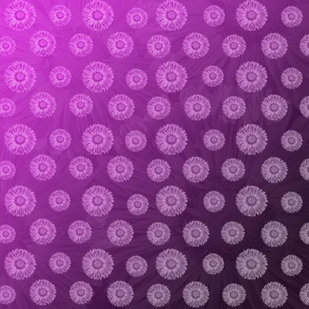 Aster flowers made with purple gradient for background. Abstract texture. Greeting card for woman. Luxury color. Fresh and rich illustrationの写真素材
