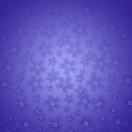 Primula flowers made with blue gradient for background. Abstract texture. Greeting card concepte. Luxury color. Fresh and rich illustration.の写真素材