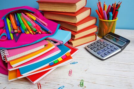 The background for your postcard is back to schoolの写真素材