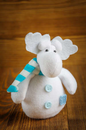 Christmas toy on abstract background. Christmas Deerの写真素材