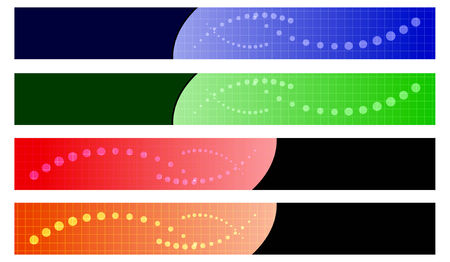 colorful bannersのイラスト素材