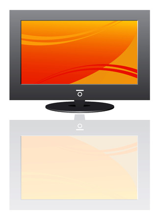 Plasma LCD TV のイラスト素材